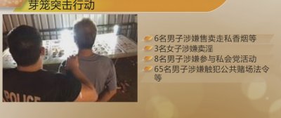 芽笼突击行动 6名男子涉嫌售卖走私香烟