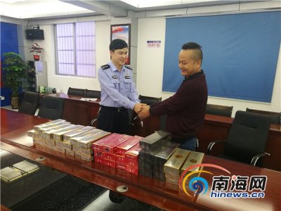 海口3男子凌晨偷走8万元香烟 警方1天后擒获2人