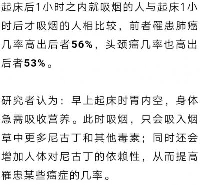 在这些时刻要少吸烟，危害是平常的10倍