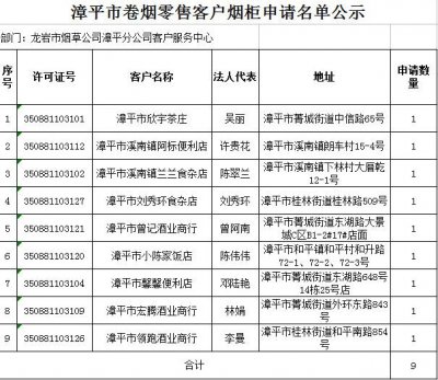 烟草专用柜发放标准