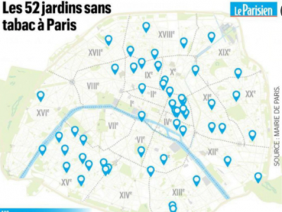 巴黎将禁烟令扩大到52个公园和花园